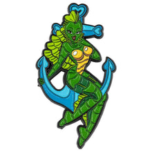 Load image into Gallery viewer, She Creature With Anchor Enamel Pin
