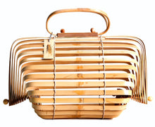 Load image into Gallery viewer, Lucky Lou Bamboo Cage Purse
