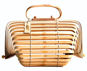 Lucky Lou Bamboo Cage Purse