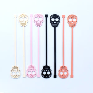 Candy Skull Swizzle Stix