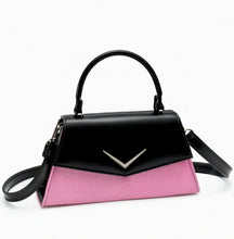 Load image into Gallery viewer, Liquorbrand Vega Handbag Pink &amp; Black
