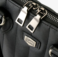 Load image into Gallery viewer, Liquorbrand&#39;s Lil&#39; Rocket Handbag Black &amp; Leopard Print
