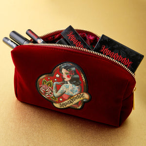 Reina Rebelde Red Signature Cosmetic Pouch