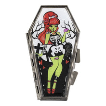 Load image into Gallery viewer, Zombie Girl Coffin Compact Mirror
