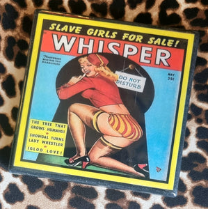 Whisper Pin Up Magazine Cover Coaster