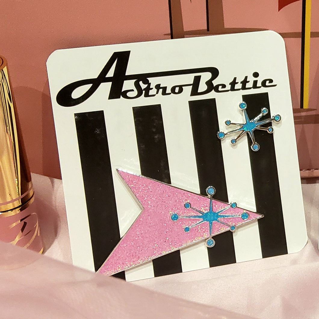 Astro Bettie Atomic Pin Set Pink/Turquoise