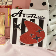 Load image into Gallery viewer, Astro Bettie Atomic Pin Set Red/Black
