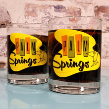 Load image into Gallery viewer, Palm Springs Old Fashioned Rocks Cocktail Glass Yellow/Orange
