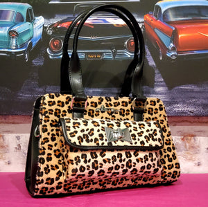 Astro Bettie Cosmo Leopard Print Handbag