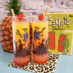 Beachbum Berry Zombie Tiki Cocktail Glasses