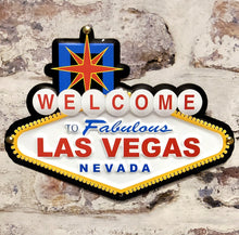 Load image into Gallery viewer, Welcome To The Fabulous Las Vegas Nevada Metal Sign
