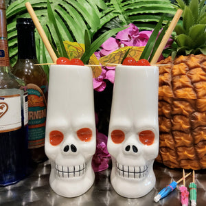 Red Eyed Skull Tiki Mug