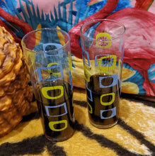 Load image into Gallery viewer, Midcentury Blue &amp; Green Atomic Style Zombie Tiki Cocktail Glass

