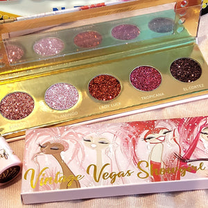Dafna Beauty Vintage Vegas Showgirl Pressed Glitter Palette