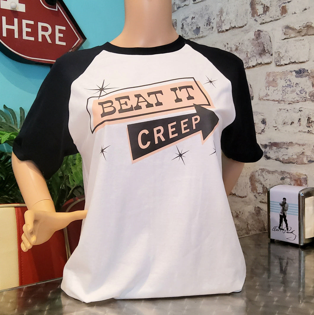 Astro Bettie Beat It Creep Unisex Raglan Tee