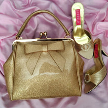 Load image into Gallery viewer, Banned American Vintage 1950s Sparkly Handbag Gold
