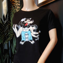 Load image into Gallery viewer, Rockin Bettie Love Me Wolf Ladies Tee
