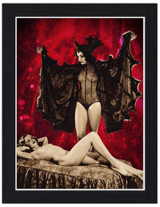 Vampire Woman & Sleeping Nude 30x40 Unframed Art Print