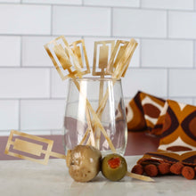 Load image into Gallery viewer, Mid Century Style Ivory Marble Cocktail &amp; Appetiser Picks
