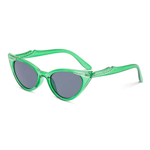 Retropeepers Betty Cat Eye Sunglasses Crystal Emerald