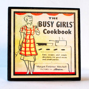 The Busy Girls' Cookbook Coaster