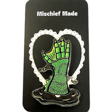 Load image into Gallery viewer, Mischief Made Beware Of The Lagoon Acrylic Pin
