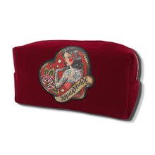 Load image into Gallery viewer, Reina Rebelde Red Signature Cosmetic Pouch
