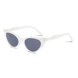 Retropeepers Betty Cat Eye Sunglasses White