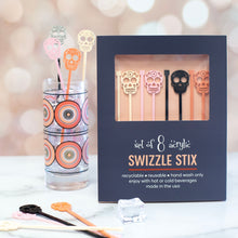 Load image into Gallery viewer, Candy Skull Swizzle Stix
