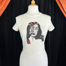 Load image into Gallery viewer, Dark Temptation Ladies Baby Tee Natural
