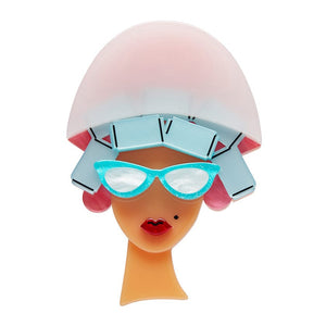 Erstwilder Fancy New Do Acrylic Brooch