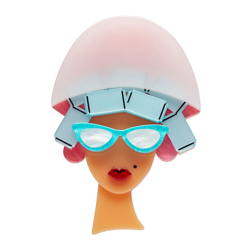Erstwilder Fancy New Do Acrylic Brooch