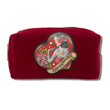 Load image into Gallery viewer, Reina Rebelde Red Signature Cosmetic Pouch
