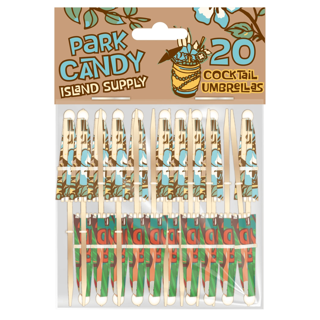Park Candy Island Supply Tiki Cocktail Umbrellas