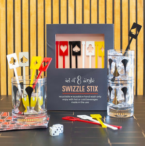 Card Suits Swizzle Stix