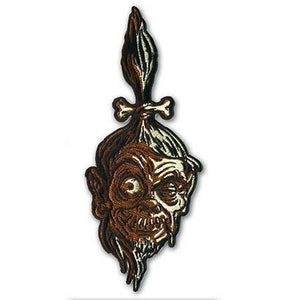 Shrunken Head Large Embroidered Patch