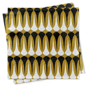 Mid Century Darts Design Cocktail Napkins
