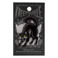 Load image into Gallery viewer, Vintage Style Scaredy Cat Enamel Pin
