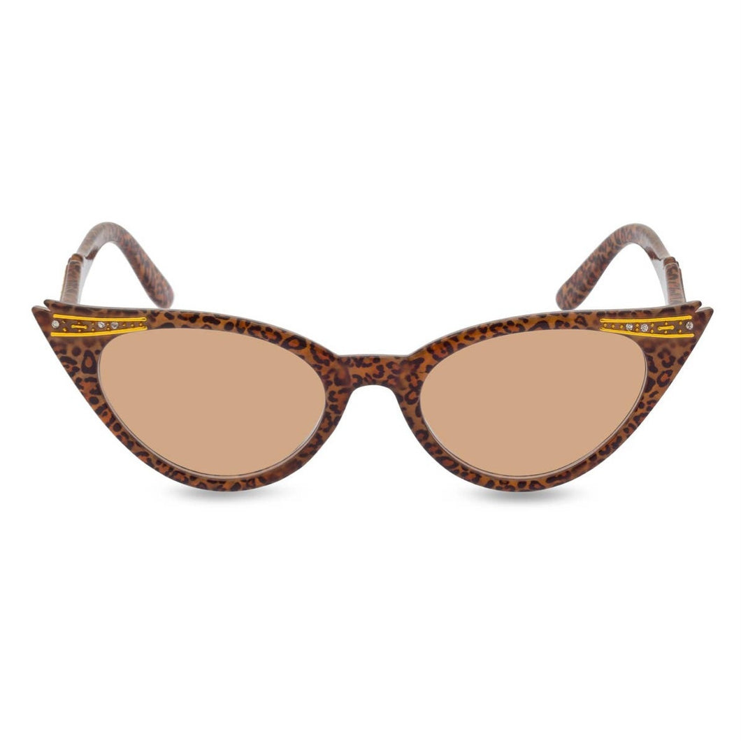 Retropeepers Betty Cat Eye Sunglasses Leopard
