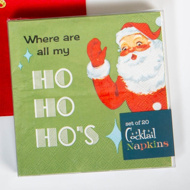 Ho Ho Ho's Christmas Cocktail Napkins