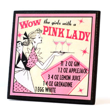 Load image into Gallery viewer, Pink Lady Cocktail Coaster
