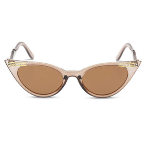 Retropeepers Betty Cat Eye Sunglasses Crystal Taupe