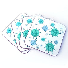 Load image into Gallery viewer, Inkabilly Atomic Starburst Coaster Set

