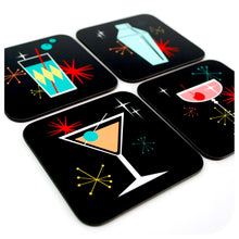 Load image into Gallery viewer, Set of 4 Inkabilly Cosmic Cocktail Coasters
