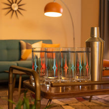 Load image into Gallery viewer, Starlight Diamond Collins Highball Cocktail Glass
