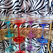 Load image into Gallery viewer, Scarlet Handmade Vintage Crystal Cocktail Coupe
