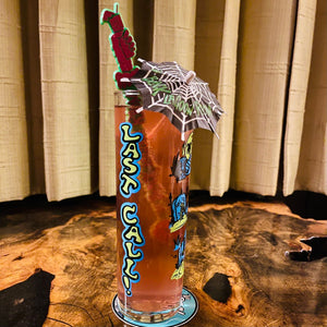 Last Call! Zombie Tiki Collins Cocktail Glass