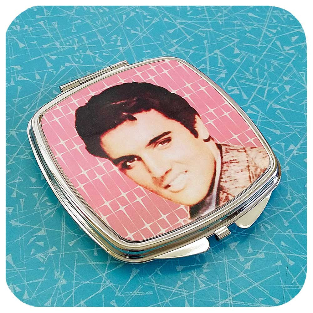 Inkabilly Elvis Compact Mirror