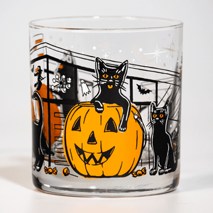 Atomic Drinkware Pumpkin Prowlers Old Fashioned Rocks Cocktail Glass