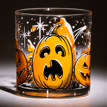 Load image into Gallery viewer, Atomic Drinkware Five Little Pumpkins Old Fashioned Rocks Cocktail Glass
